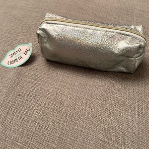 NWT Iridescent Sparkle Cosmetic Bag Zipper Bag